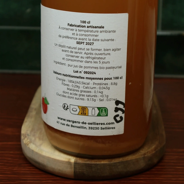 Jus de Pomme Bio Du JURA - Image 3